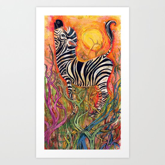 Color Stripes Art Print