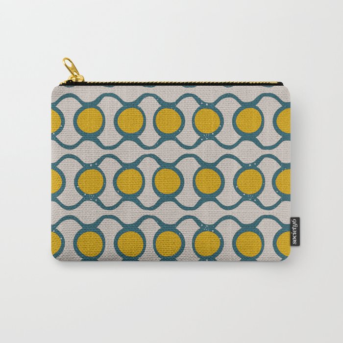 Taurus Pattern - Navy Retro Carry-All Pouch