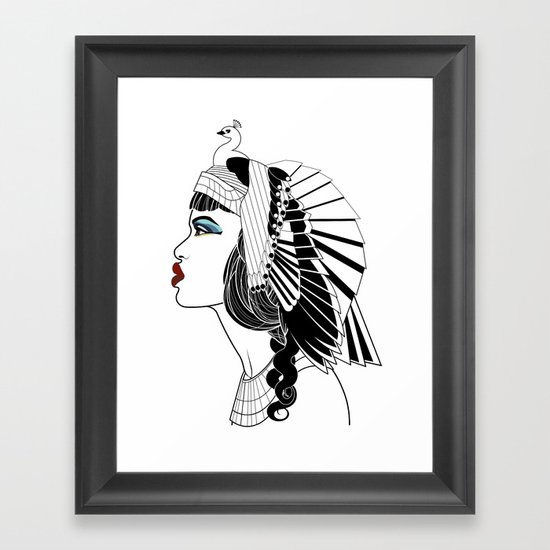 Queen of The Nile. Framed Art Print