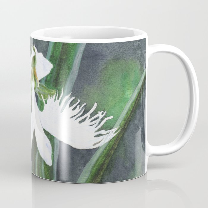 Habenaria radiata white egret orchids flowers Coffee Mug