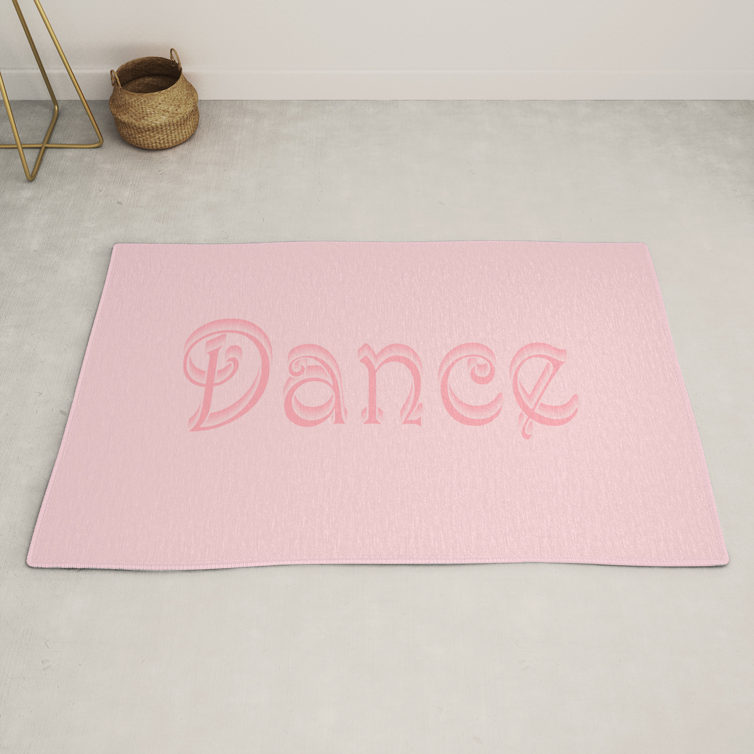 Just One Word Dance Rug By Thewildrabbit Society6