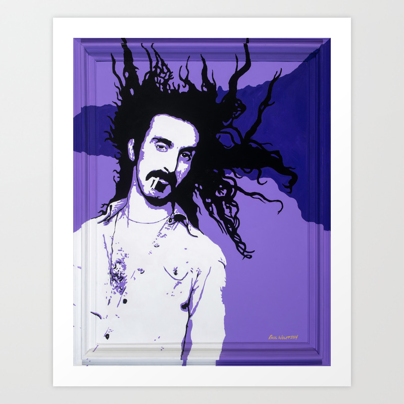 Frank Zappa Art Print By Paulwolffart Society6