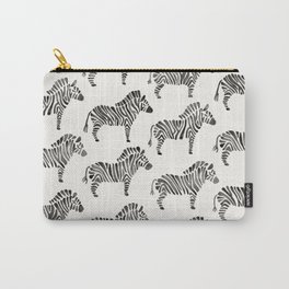 Zebras – Black & White Palette Carry-All Pouch