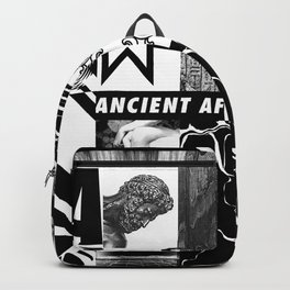 B/W composition Backpack | Af, Future, Type, Blackandwhite, Collage, Ancient, Yerogliphic, Dark, Gothic, Bw 