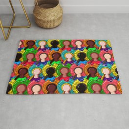 Lime Doll Pattern Rug