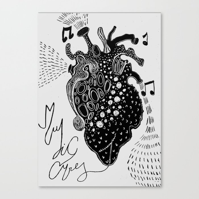 Music cures Canvas Print