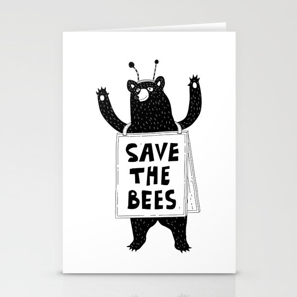 SAVE THE BEES Stationery Cards