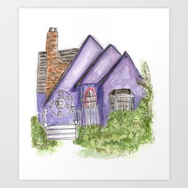 Purple House Art Print