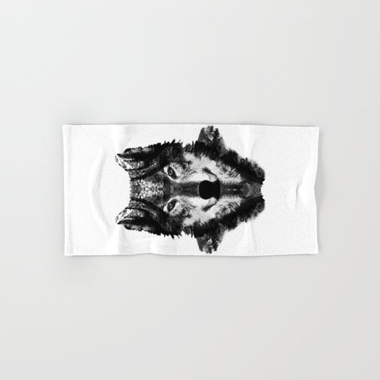 The Black Forest Wolf Hand & Bath Towel