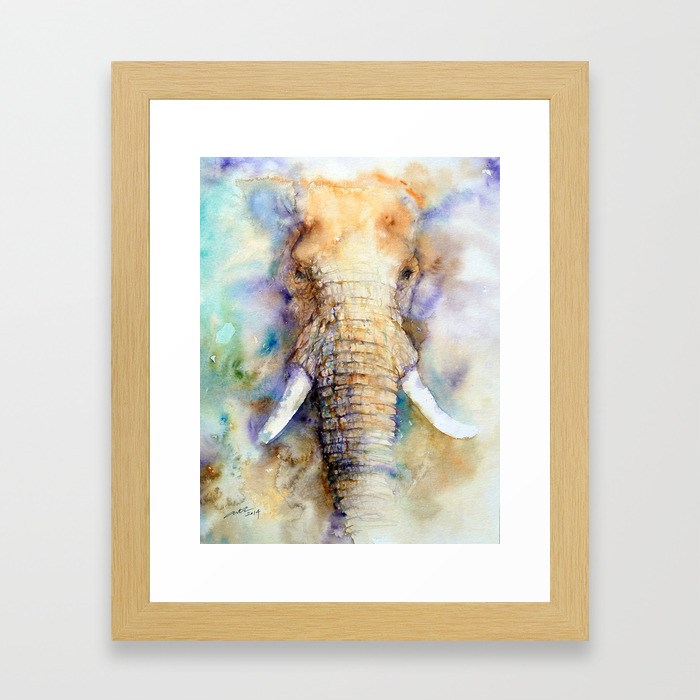 Dream Big Elephant Framed Art Print By Artiart Society6