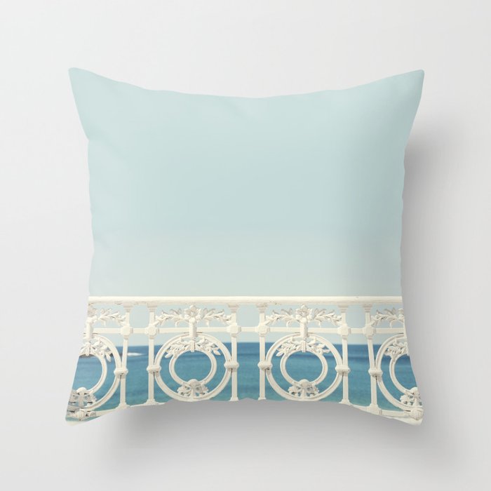Looking At The Sea Throw Pillow