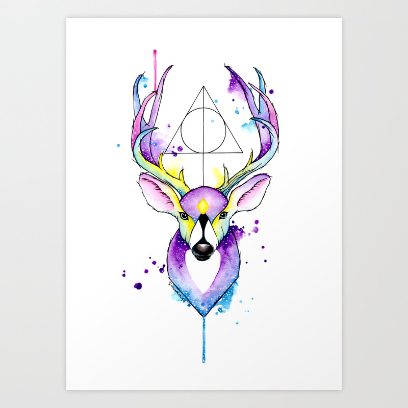 Harry Potter Patronus Art Print By Simonaborstnar Society6