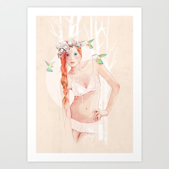 Colibrí Art Print