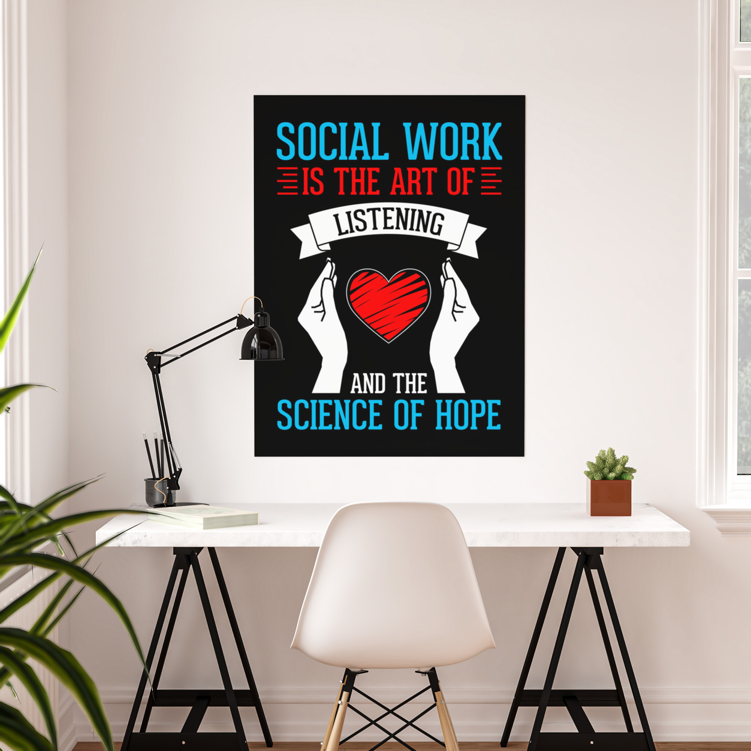 Social Worker Listening And The Science Of Hope Funny Heart Social Work Is  The Art Of Listening And Poster by Yestic | Society6