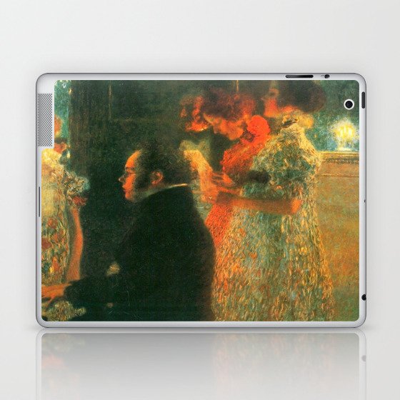Gustav Klimt Schubert at the Piano Laptop & iPad Skin