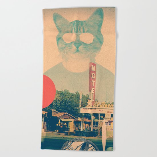 Cool Cat Beach Towel
