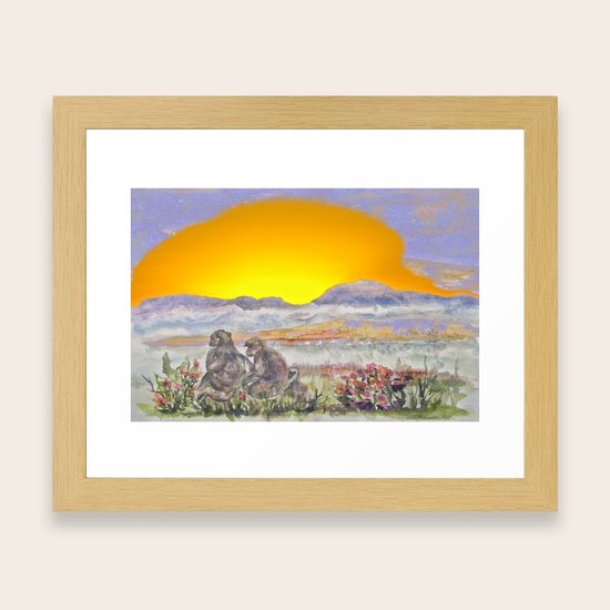 African Sun Family Framed Art Print By Crismanart Society6