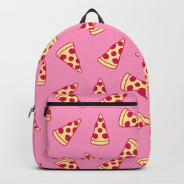 Pink Pizza Pattern Backpack