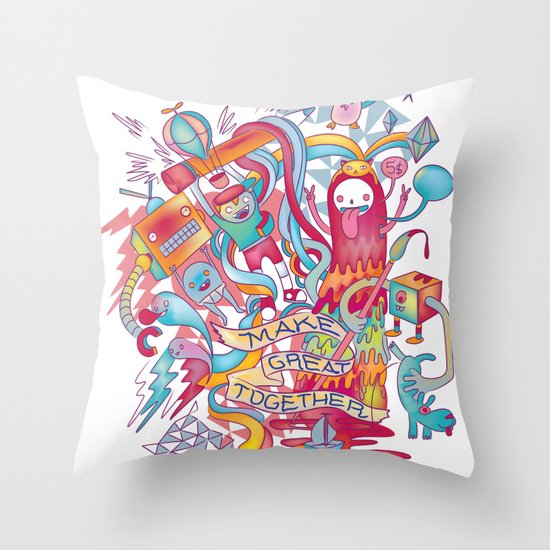 Together We're Awesome! Throw Pillow