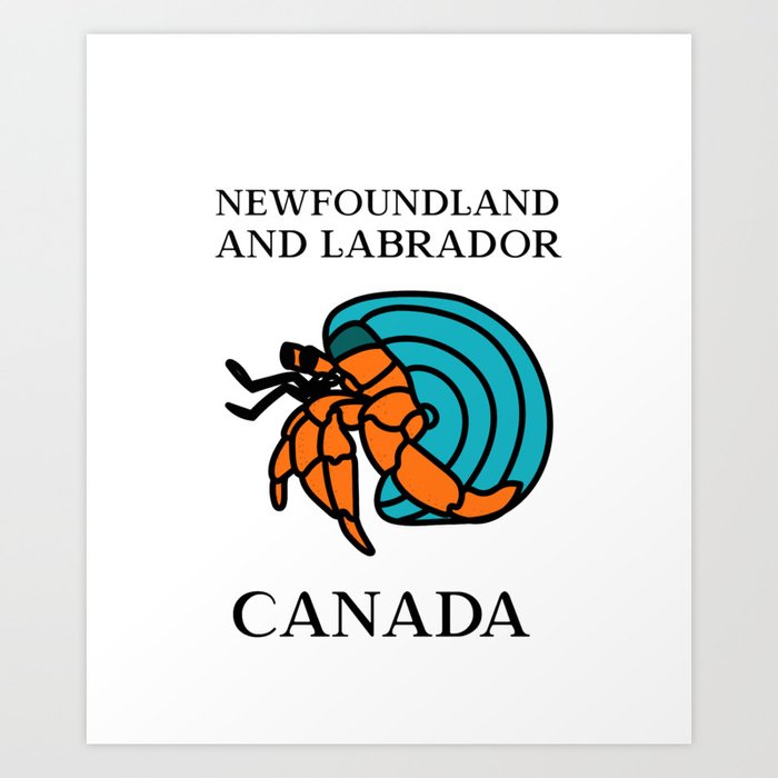 Newfoundland and Labrador, Hermit Crab Art Print
