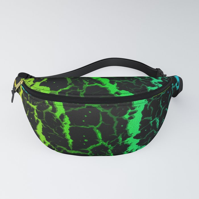 Cracked Space Lava - Rainbow RYGCB Fanny Pack