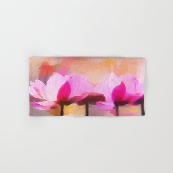 Anemone abstract hand painted Hand & Bath Towel