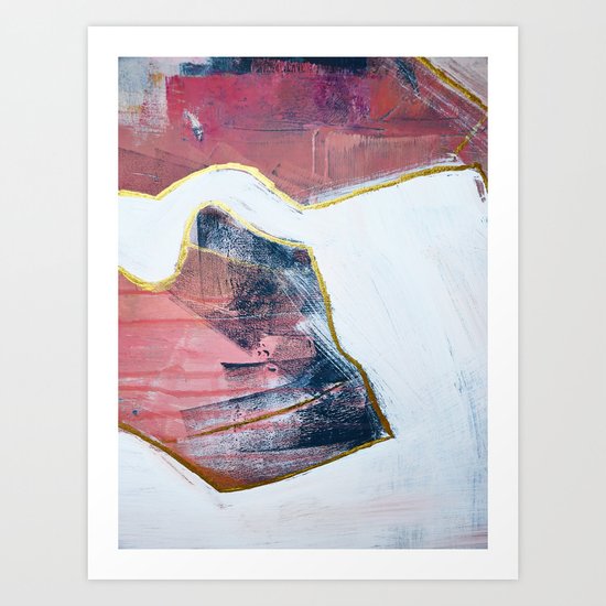 City Lights A Vibrant Minimal Abstract Mixed Media Piece In Blue