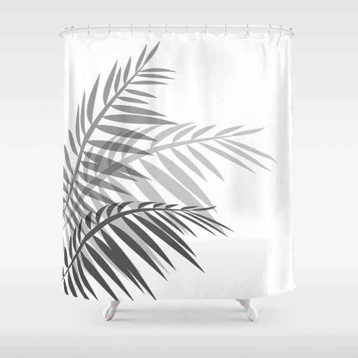 Palm Tree Leaves Shower Curtain, Palm Tree Shower Curtain