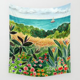 Coastal Gardens Wall Tapestry