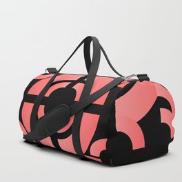 Warm Colored Coral Rainbow Arches Duffle Bag