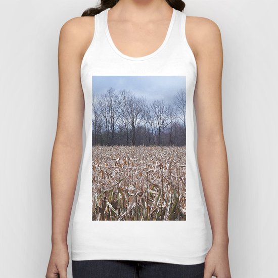 Field of Corn left Behind Unisex Tank Top