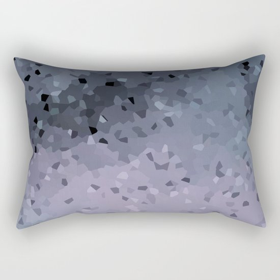 Abstract geometric pattern in blue grey and purple colours . Crystals Rectangular Pillow