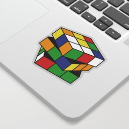 Retro Rubix Sticker
