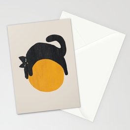 Cat with ball Stationery Card