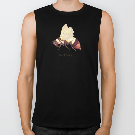 Bee Happy Biker Tank