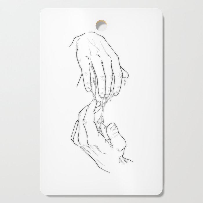Hands and roots Cutting Board