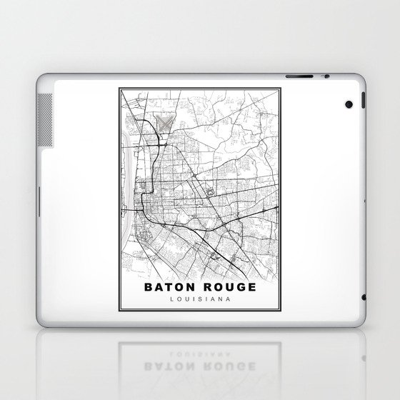 Baton Rouge Map Laptop & iPad Skin