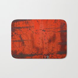Red Roof Hatch Bath Mat | Red, Photo, Color, Rust, Iron 