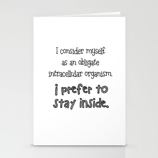 I prefer to stay inside Stationery Cards