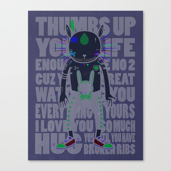 THUMBS UP YOUR LIFE Canvas Print
