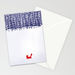 Alone in the forest Stationery Card