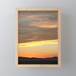  sunset in the sahara desert - staying overnight in a berber tent - nomadic life - travel Africa - Morroco - wanderlust Framed Mini Art Print