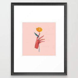 Hold That Flower Framed Art Print