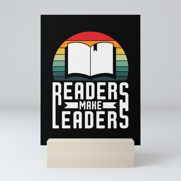 Readers Make Leaders Mini Art Print
