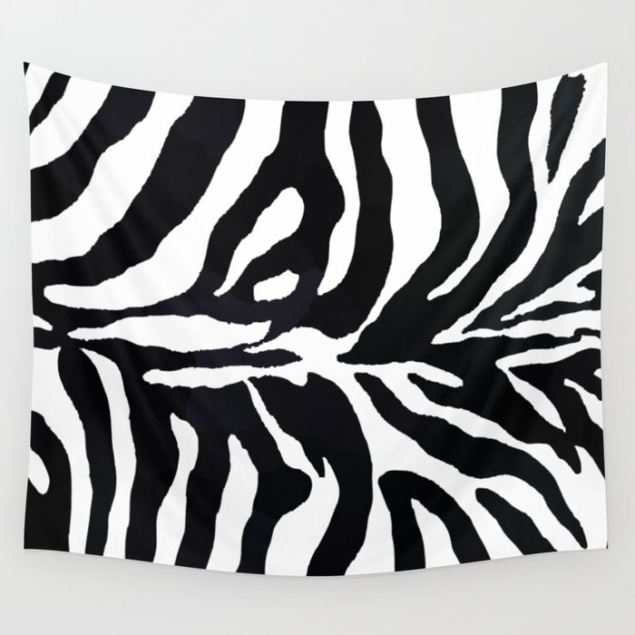Zebra print Wall Tapestry by mm art Society6