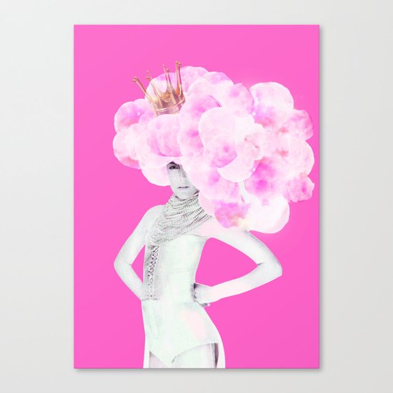 Cotton Candy Queen Canvas Print