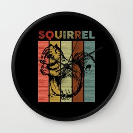 Squirrel Retro Wall Clock
