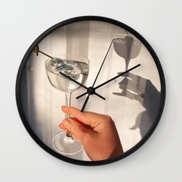 Disco Martini Wall Clock