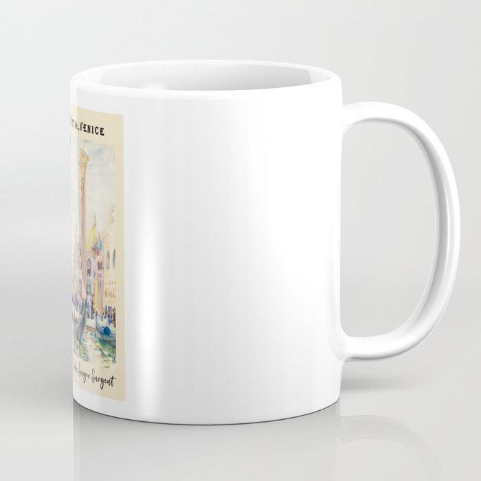 Watercolor Vintage Venice The Piazzetta by John Singer Sargent Coffee Mug