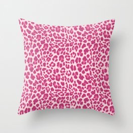 Design tiger Pink ethno dots Throw Pillow